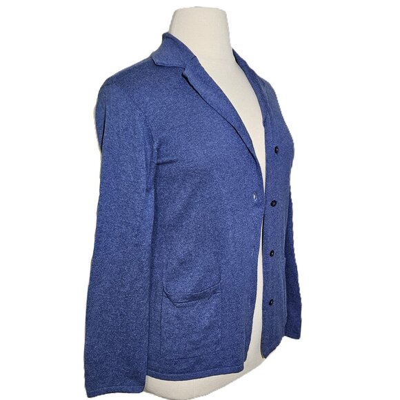 Ralph Lauren Black Label Ladies Cotton Cashmere Blazer-style Cardigan Indigo M - Picture 5 of 15